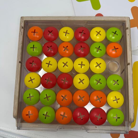 Lovevery Mosaic Button Board Wooden Montessori Toy - Picture 5 of 7